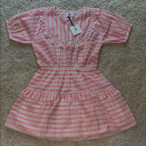 NWT Pink Striped/Checkered Womans Size Small Dress